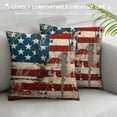 thumbnail image 3 of PRATYUS Pillow Cover America Flag Patriotic Home Decor for Sofa Livingroom Couch Bed Decorative Throw Pillow Case Gift 20x20in, 3 of 5