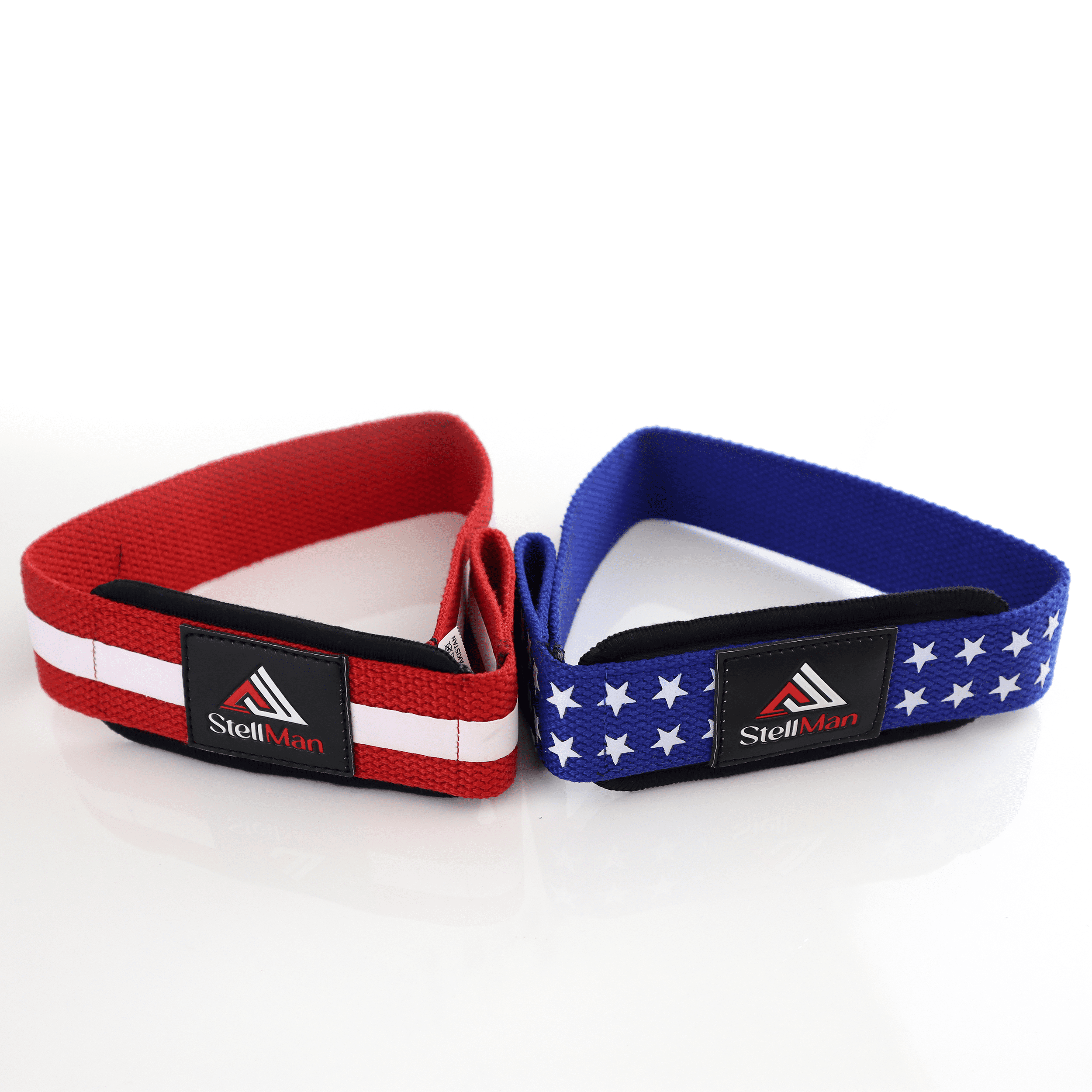StellMan Lifting Straps for Weightlifting Deadlifts Gym Training Wrist Support American Flag Style