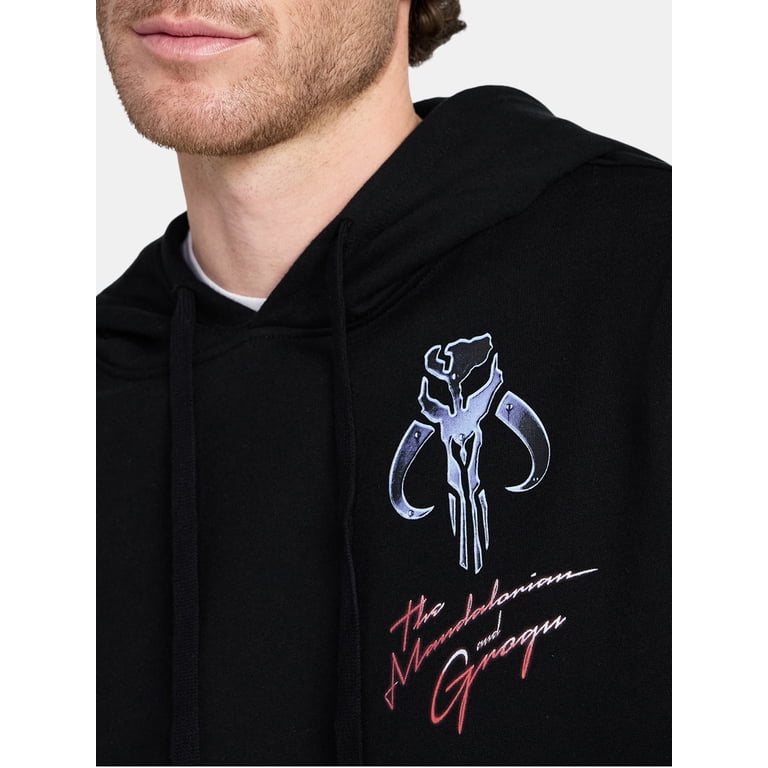 Star Wars Mandalorian Men's Chromed Helmet Graphic Hoodie photo 4