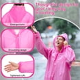 thumbnail image 3 of LALACE Waterproof Rain Ponchos for Adults, One Size, 3 of 5