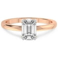 thumbnail image 4 of IGI Certified 2 Carat Emerald Shape Lab Grown Diamond Engagement Ring | 14K Rose Gold |Lyla Hidden Accents SolitaireLab Diamond Ring | FG-VS1-VS2 Quality Friendly Diamonds, 4 of 6