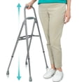 thumbnail image 1 of Andador Vive Hemi para personas mayores: angosto para espacios reducidos, ultraligero, plegable con una sola mano, funciona como silla de apoyo y ayuda para levantarse. Bastón lateral para sentarse y, 1 of 5