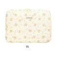 thumbnail image 3 of Smooth Zipper Scratch Resistant Floral Laptop Case For Puffy Laptop With Charming Floral Quilting Flower Computer Bag yellow 15 inches, 3 of 9