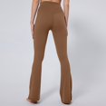 thumbnail image 4 of REALiKUN Flare Scrunch Leggings for Women V Cross Waist Bell Bottom Yoga Pants Bootcut Workout Leggings, 4 of 7