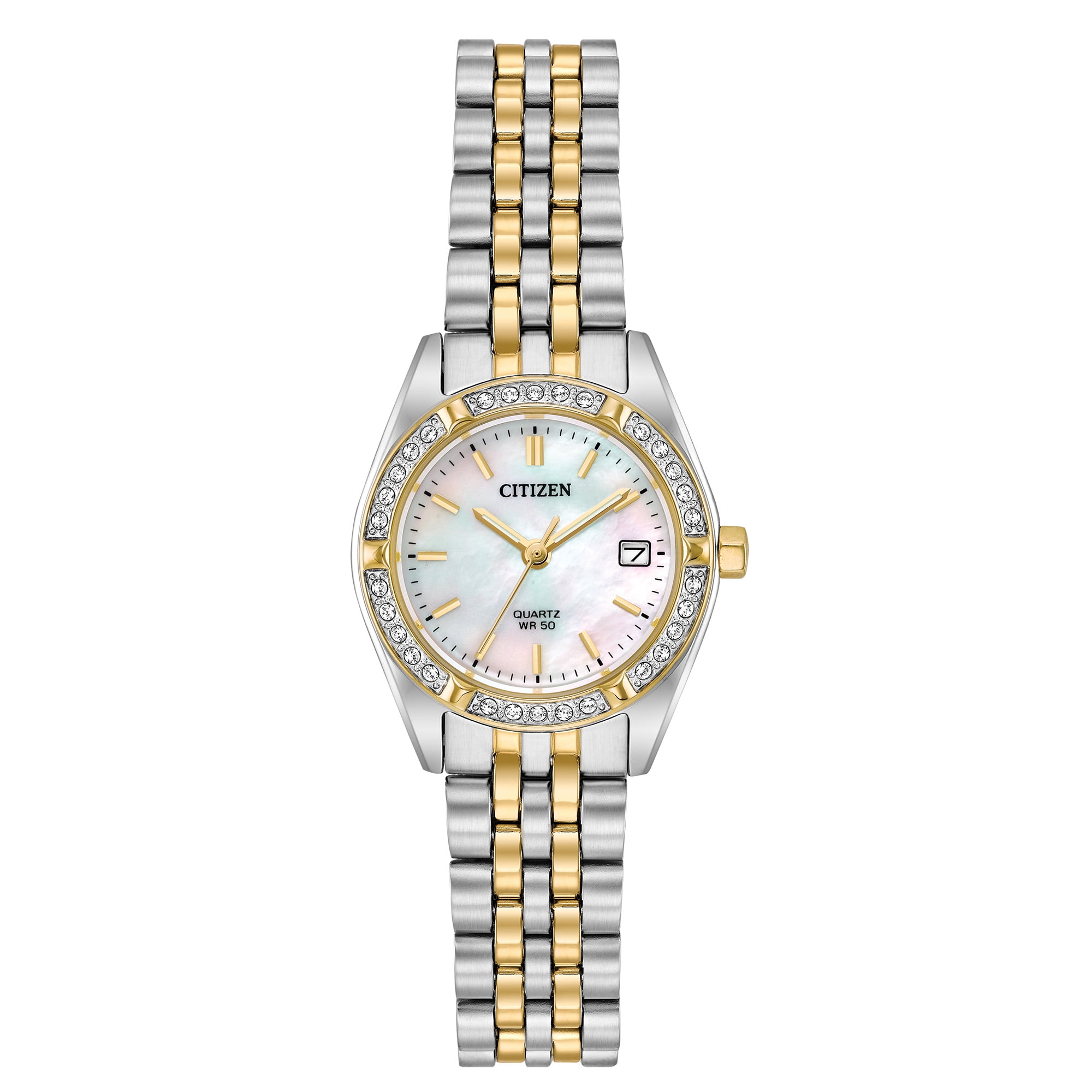 Citizen Women's Quartz Two-Tone Crystal Watch EU6064-54D 