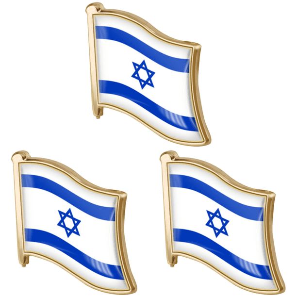 Broche Decorativo Con Insignia Metal Israelí para Hombres Y Mujeres Traje Sombrero (19x18MM)