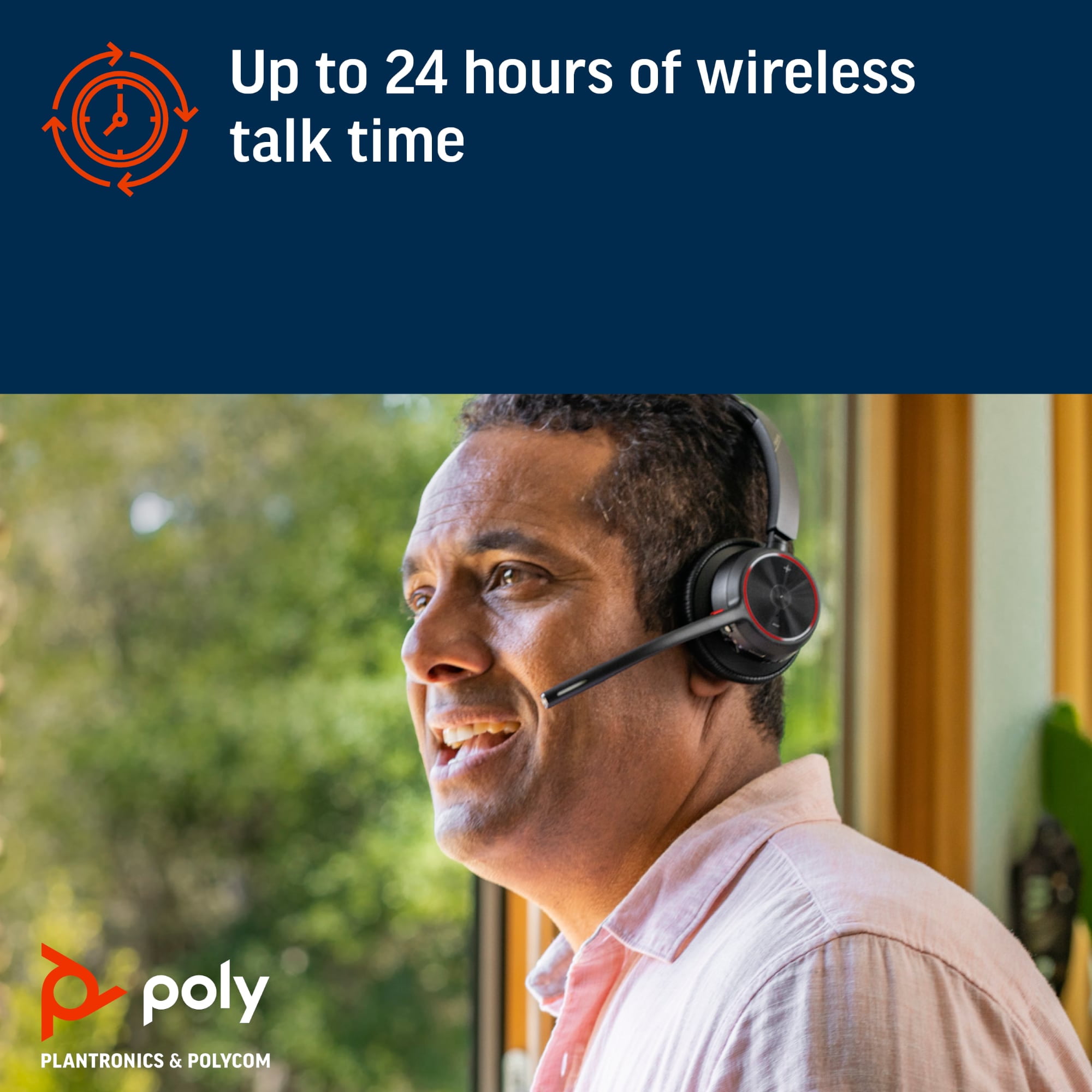 HP Poly Plantronics Voyager 4320 - Wireless Noise Cancelling Headset with Mic