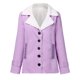 thumbnail image 5 of Pntutb Mujer Tallas grandes Invierno Cálido Compuesto Felpa Botón Solapas Chaqueta Outwear Abrigo Pntutb Pntutb-1624, 5 of 5
