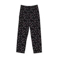 thumbnail image 6 of Uemuo Cool Skull Love Pattern Men's Wide Leg Palazzo Lounge Pants with Pockets Light Weight Loose Comfy Casual Pajama Pants-Medium, 6 of 9