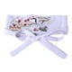thumbnail image 5 of Cinturón Obi para mujer, bordado con lazo, cintura ancha para vestido de ceremonia del té. Blanco, 5 of 9