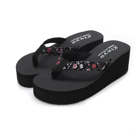 

SHENGXINY Fashionable Outdoor Beach Slippers Shoes For Women Casual Non-slip Wedge Beach Shoes And Slippers Shoes Chaussure Femme