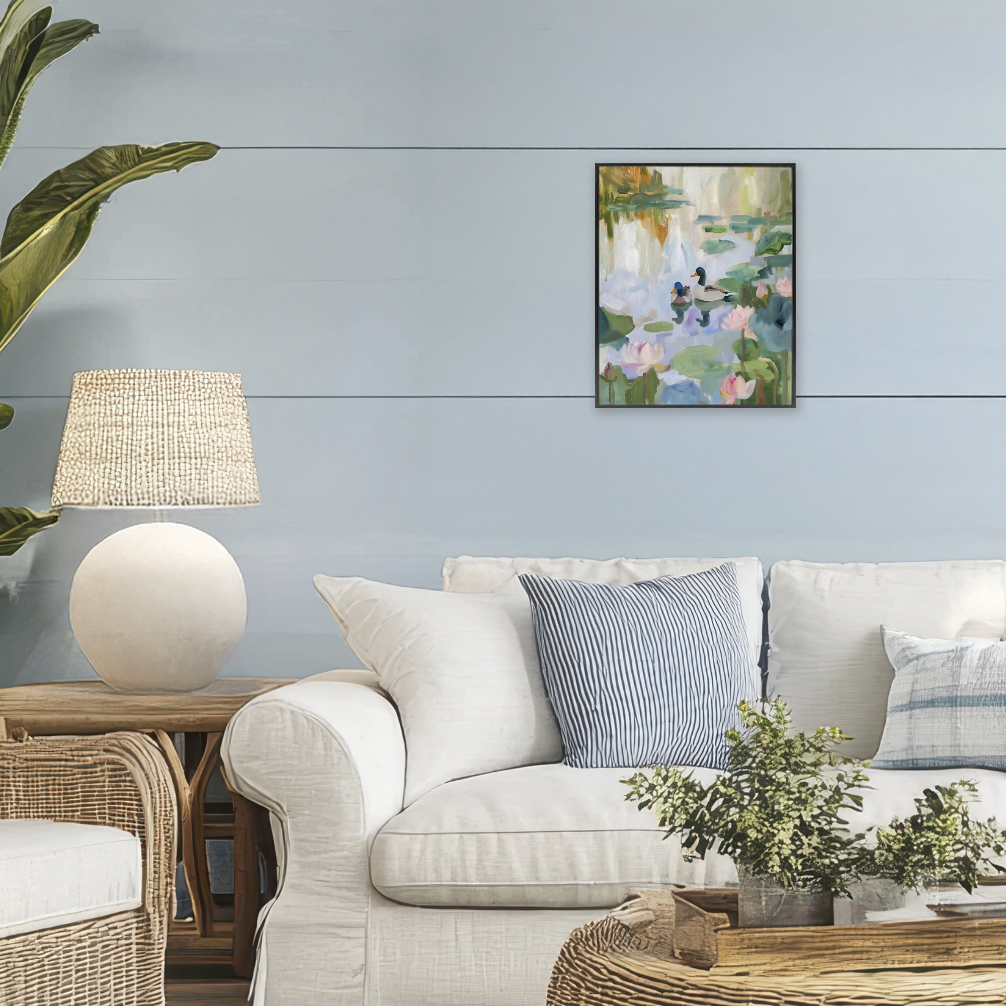 Stupell Industries Duck Pond During Tranquil Morning Black Framed Giclee Art, design by The Prints Vibe
