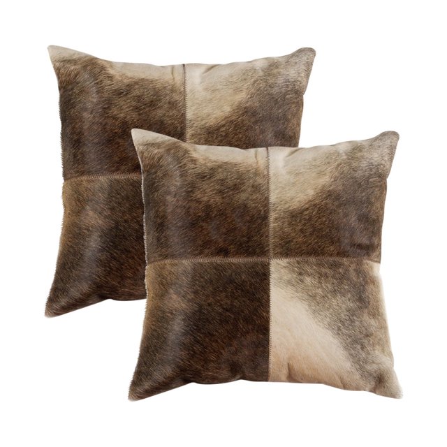 TORINO QUATTRO COWHIDE PILLOW 18"X18" 2-PACK
