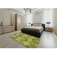thumbnail image 4 of Ahgly Company Indoor Rectangle Patterned Acid Green Area Rugs, 3' x 5', 4 of 6