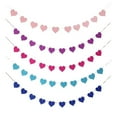 thumbnail image 4 of Luxshiny Heart Shaped Banner Felt Wedding Decoration Purple 1Set, 4 of 8
