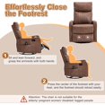 thumbnail image 7 of Manual Swivel Rocker Recliner Chair for Adults, Overstuffed Glider Chair for Nursery with Massage and Heat, Living Room Reclining Cha, 7 of 7