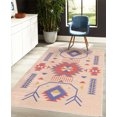 thumbnail image 4 of Southwestern Decorative Rug, Ethnic Illustration of a Zigzags Design Triangular Iconic Art Motifs, Quality Carpet for Bedroom Dorm and Living Room, 6 Sizes, Mauve Taupe, by Ambesonne, 4 of 4