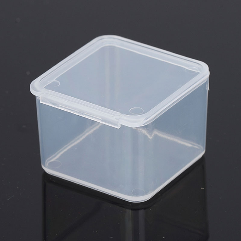 Transparent Plastic Small Square Storage Box Containers Q1V4