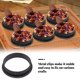 thumbnail image 3 of Molde de tarta con forma de anillo, decoración perforada, molde circular de mousse para rebanar, accesorios portátiles para hornear, decoración para hornear Inevent HA009147-00B, 3 of 6
