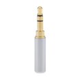 thumbnail image 2 of Conector de soldadura macho/V de 3 polos, 3,5 mm, 1/8" plata, 2 of 7