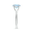 thumbnail image 3 of Angara Natural 1.5 Ct. Aquamarine Solitaire Ring in Sterling Silver for Women (Ring Size: 3), 3 of 10