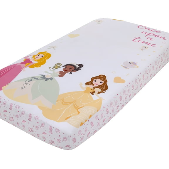Disney Princess "Once Upon a Time" Photo Op Fitted Crib Sheet
