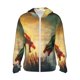 thumbnail image 1 of Balery Castle Red Green Sky Dragon Sudadera ligera de manga larga con capucha y protección solar UPF 50+ para hombre y mujer, ideal para pesca y running-Medium, 1 of 7