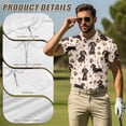 thumbnail image 5 of KUIFORTI Funny Couple Golf Shirts Dachshund Quick Dry Couple Golf Matching Outfits Quarter Zip Mens Hawaiian Shirt Suitable for Tennis Enthusiasts Soft and Comfortable, 5 of 6