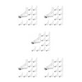 thumbnail image 1 of relayinert Pinces de Nappe Multifonctionnelles Sécurise les Pinces de Table ABS Polyvalentes et Durables, Durables et Durables Pince Transparente 10PCS 5Set, 1 of 6