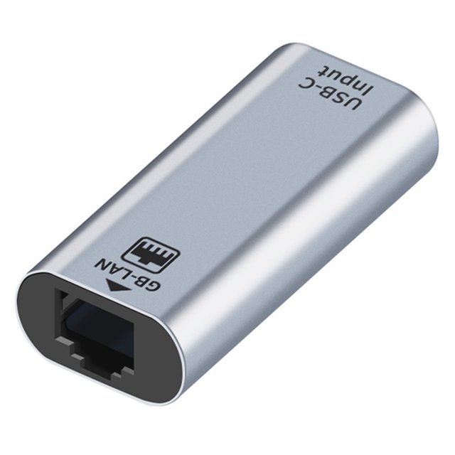 Tarjeta Red Gigabit LAN Adaptador USB Tipo C A Ethernet para MacBook Laptop RJ45 10/100/1000 Rojo