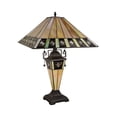 thumbnail image 2 of CHLOE Lighting GILES Tiffany-Style 3-Light Mission Double Lit Table Lamp 16" Shade, 2 of 7