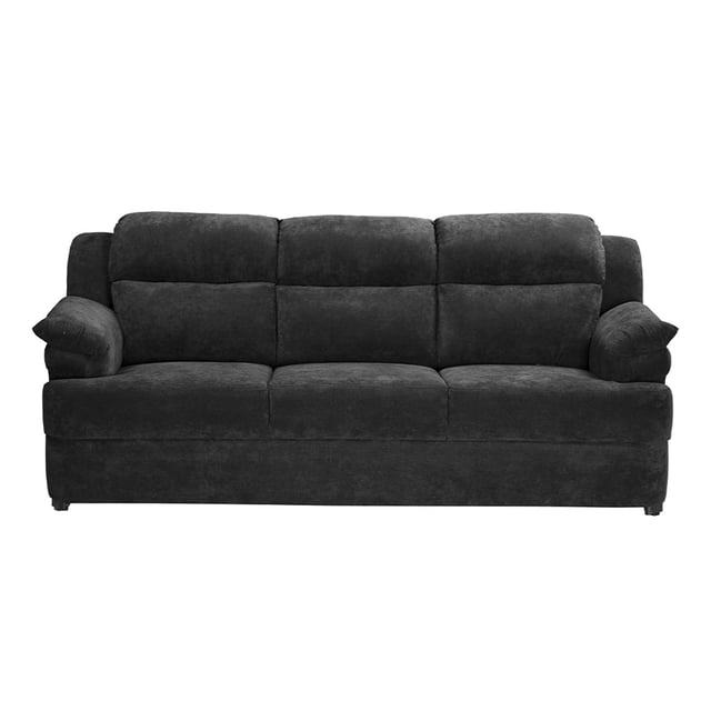 Sofá TRINITY Kendra 3 Plazas Gris Oscuro Para Sala