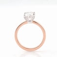 thumbnail image 4 of solitaire jewels 2.5CT Oval Moissanite Solitaire Engagement Ring For Women, 18K Rose Gold, 4 of 7