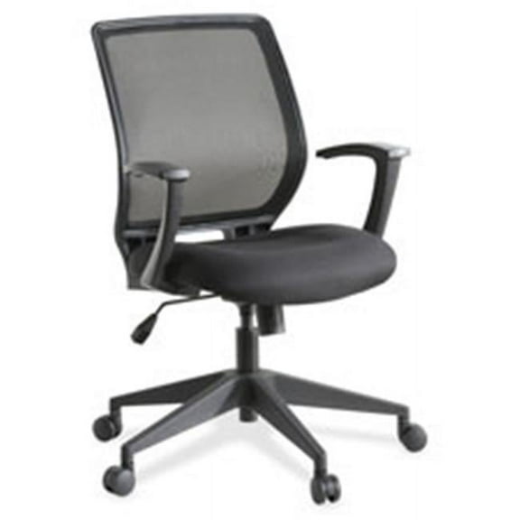 Executive Chair, Mesh Mid Back, 27 in. x 26 in. x 40.75 in., BK