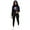 Black, variant on Women's Two Piece Outfits Casual Long Sleeve Pant Sets Ripped Hole Long Sleeve Elastic Waist Pullover Hoodies Long Pants Casual Sweatsuits Tracksuits