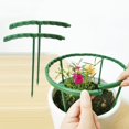 thumbnail image 5 of 4pcs, 9.84in Plastic Plant Support Pile Frame - Greenhouse Arrangement Semicircle Fixed Rod - Indoor Flower Plant Vine Climbing Bracket - Green, 5 of 5