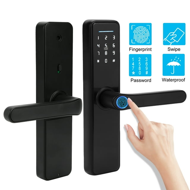 Smart Door Lock, Virtual Password Design Password Door Lock USB Emergency Power For Household Products For Home Hotel For Indoor Security For Home Security