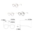 thumbnail image 2 of Sonducket 1 par de gafas de Metal para mujer, estilo y sencillo, ultraligeras, inastillables, HD, universales, para chicas y señoras, Type3 NO3, 2 of 6