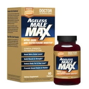 Ageless Male Max Total Testosterone Booster for Men with Ashwagandha, 60 Capsules