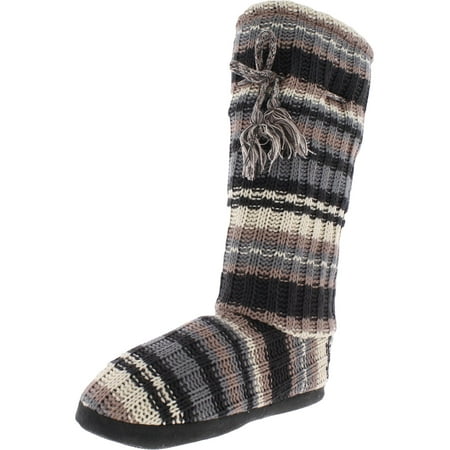 

Muk Luks Womens Fleece Lined Mid-Calf Bootie Slippers