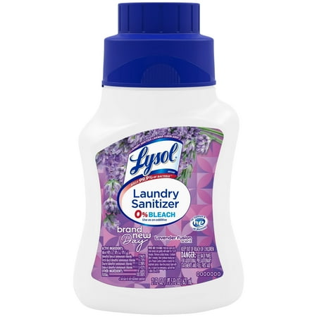 Lysol® Laundry Sanitizer Additive, Eliminates Odor Causing Bacteria, Lavender Fusion, 21 oz (2 Pack)
