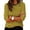 A492 Yellow, variant on T-Shirt for Women Crewneck Long Sleeve Casual Relaxed Fit Striped Print Soft Breathable Lightweight Spring Fall Daily Streetwear Basic Top