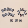 thumbnail image 6 of FSTDelivery Reusable Snowman Press on Nails,Gray Short Square Fake Nails,Acrylic Glossy Glue on Nails,Winter Christmas False Nails for Women Girls Holiday Daily Appointment Home Office Wear 24pcs, 6 of 7