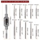 thumbnail image 2 of Juego de 10 paquetes de M1-M3.5 Micro Mini Métrico de Uxcell con llave ajustable de M1-M8/1/16"-1/4", 2 of 5
