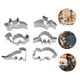 thumbnail image 4 of 6 Unids Cortadores de Galletas de Acero Inoxidable Forma de Dinosaurio Biscuit Cortador de Friut Molde Herramienta de decoración de Pasteles, 4 of 6