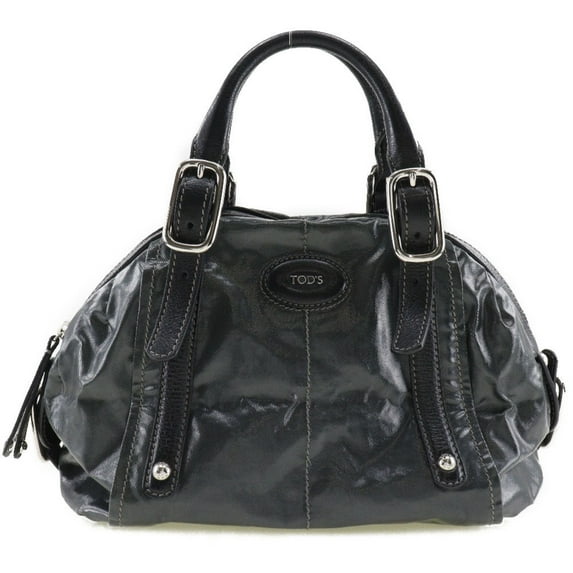 Pre-Owned Tod's G Line Nylon x Leather Khaki Women's Handbag (Good)