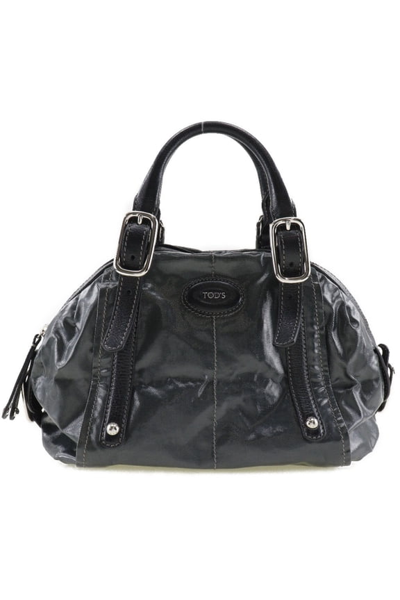 Pre-Owned Tod's G Line Nylon x Leather Khaki Women's Handbag (Good)