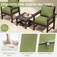 thumbnail image 4 of Kimunuk Outdoor Seat Cushion Set, 24" X 24" X 4" Water-Resistant & Fade-Resistant Patio Furniture Replacement Cushions with Handle and Straps for Sofa Chair, Ligth Green, 4 of 7