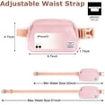 thumbnail image 7 of RSAquar Belt Bag Fanny Packs for Women and Men with Adjustable Waist and Crossbody Strap for Walking, Hiking, Running Workouts, and Daily Travel, Cute Designer Fashion, Rose Gold, 7 of 7