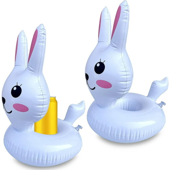 Inflatable Drink Holder Beverage Pool Floating Cup Holder For Summer Pool Birthday Party2pcs)
